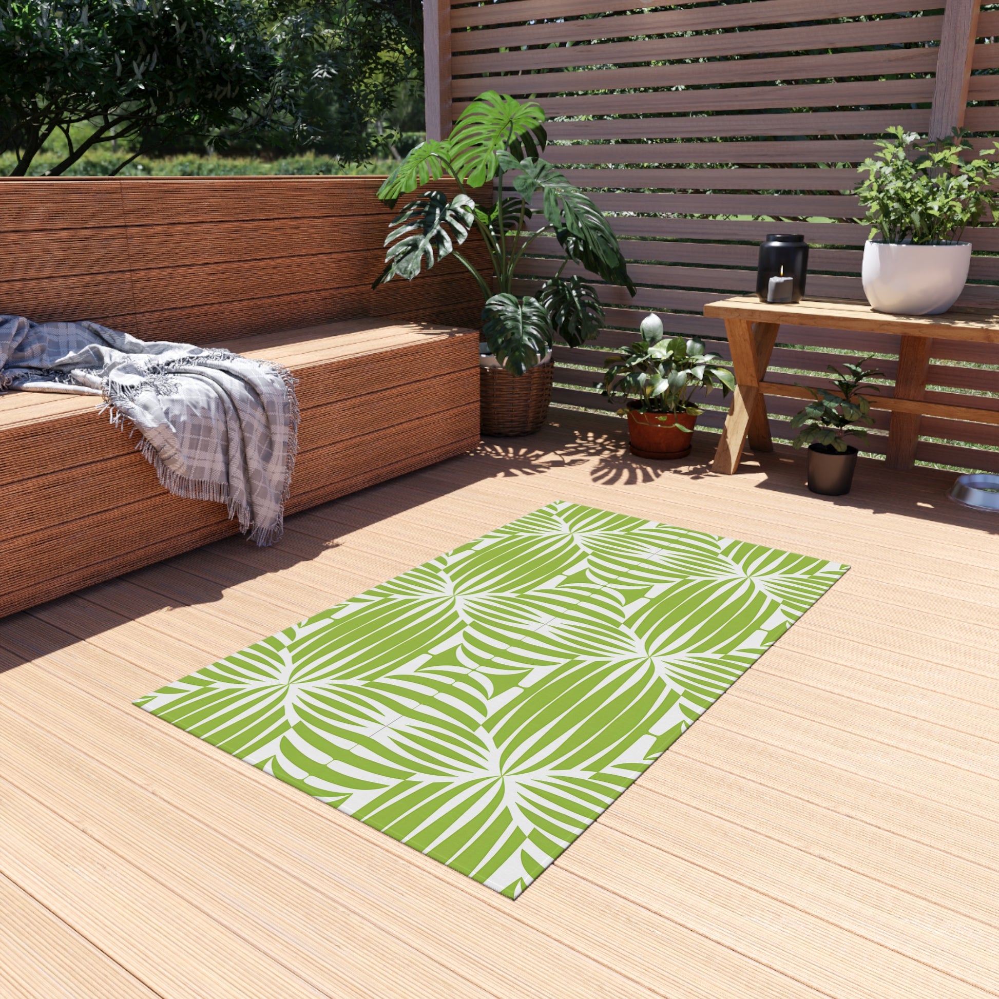 Vibrant Outdoor Rug for Patio, Garden, and Deck Decor | Versatile Mat for Entertaining, Picnics, and Barbecues | Durable and Easy to Clean - LOLA VEGAS ART