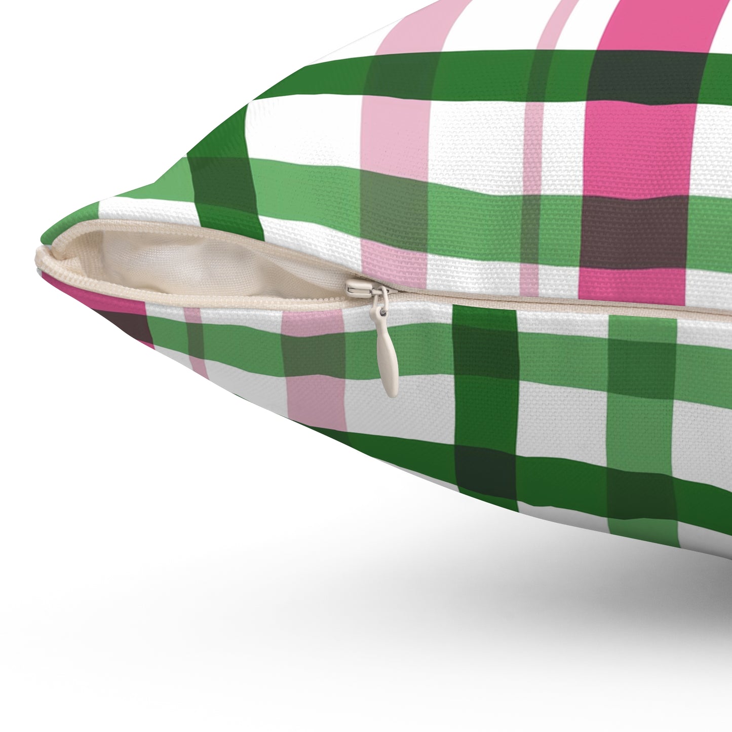 Summer Throw Pillow, Coastal Home Decor, Preppy Home Decor, Plaid Decorative Cushion, Gift for Friends