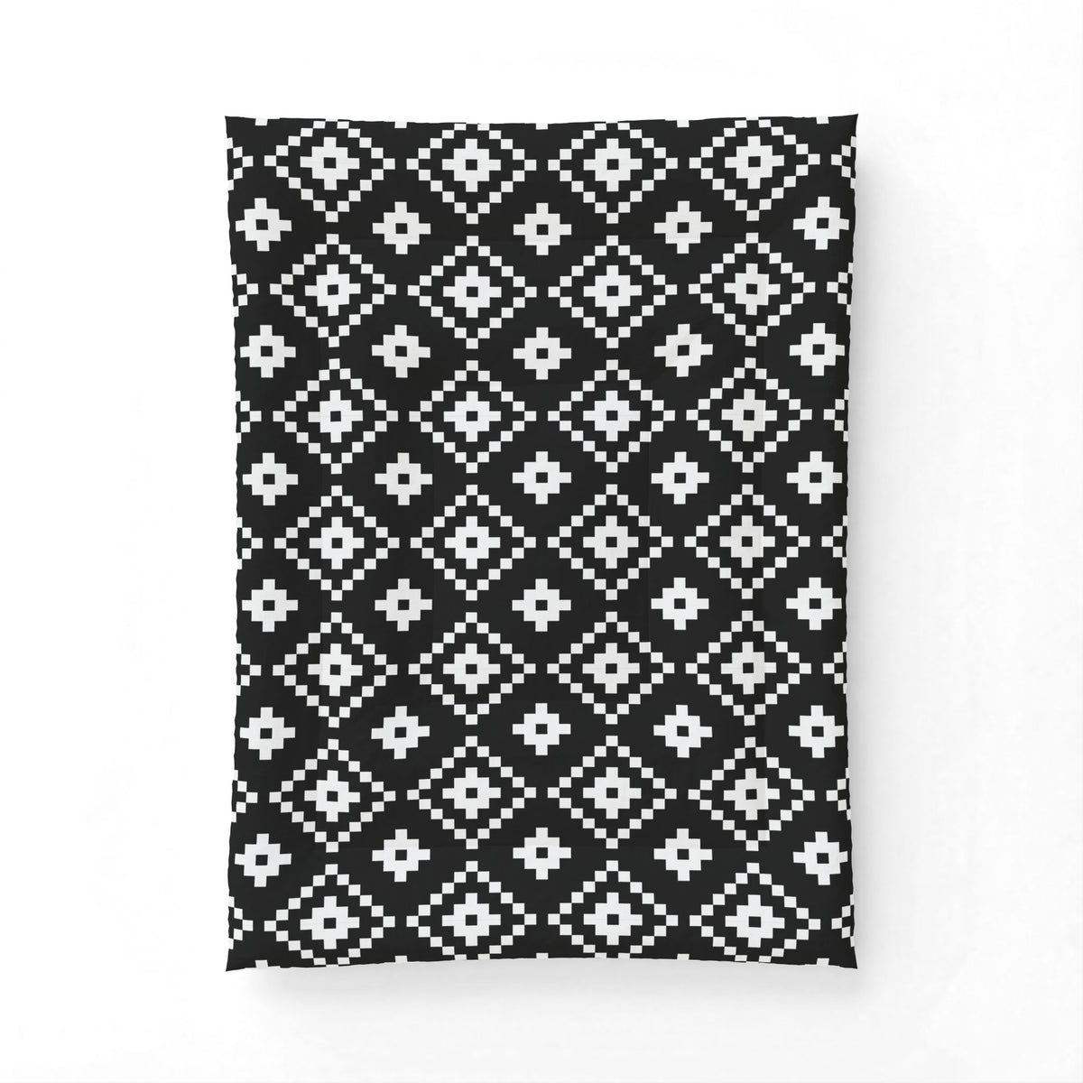 Black White Aztec Geometric Cotton Comforter