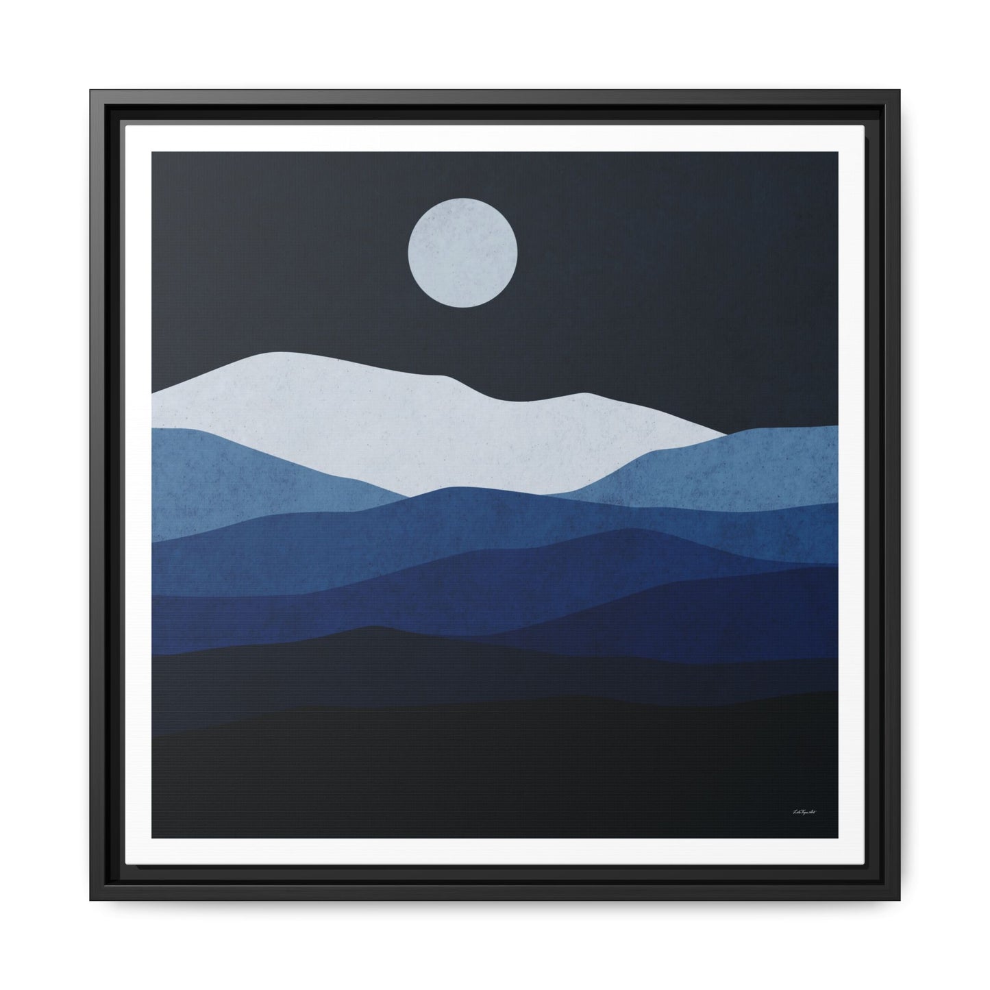 Framed Canvas Art, Serene Mountain Landscape, Modern Home Decor, Nature Wall Art, Gift for Nature Lovers, Interior Design - LOLA VEGAS ART