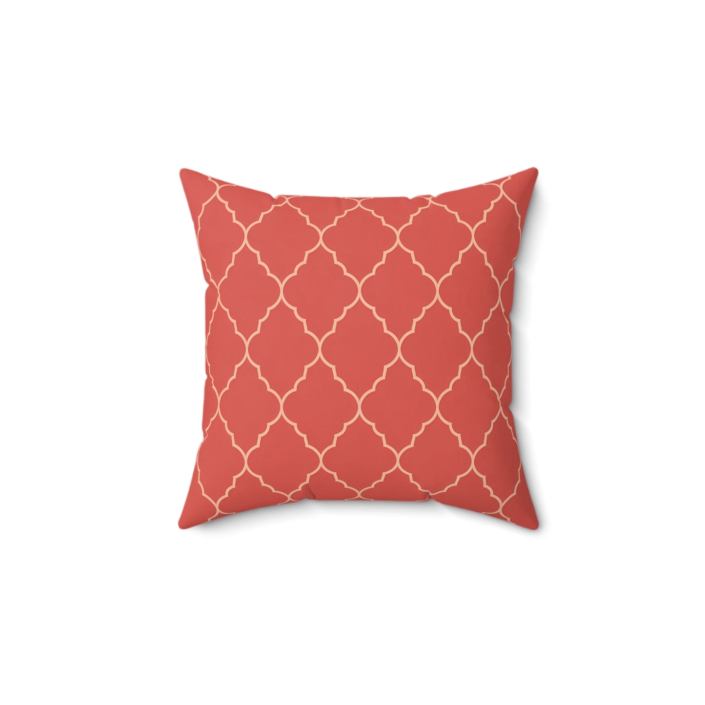 Boho Chic Spun Polyester Square Pillow, Cozy Home Decor, Accent Cushion, Modern Throw Pillow, Gift for Housewarming, Moroccan Quatrefoil - LOLA VEGAS ART