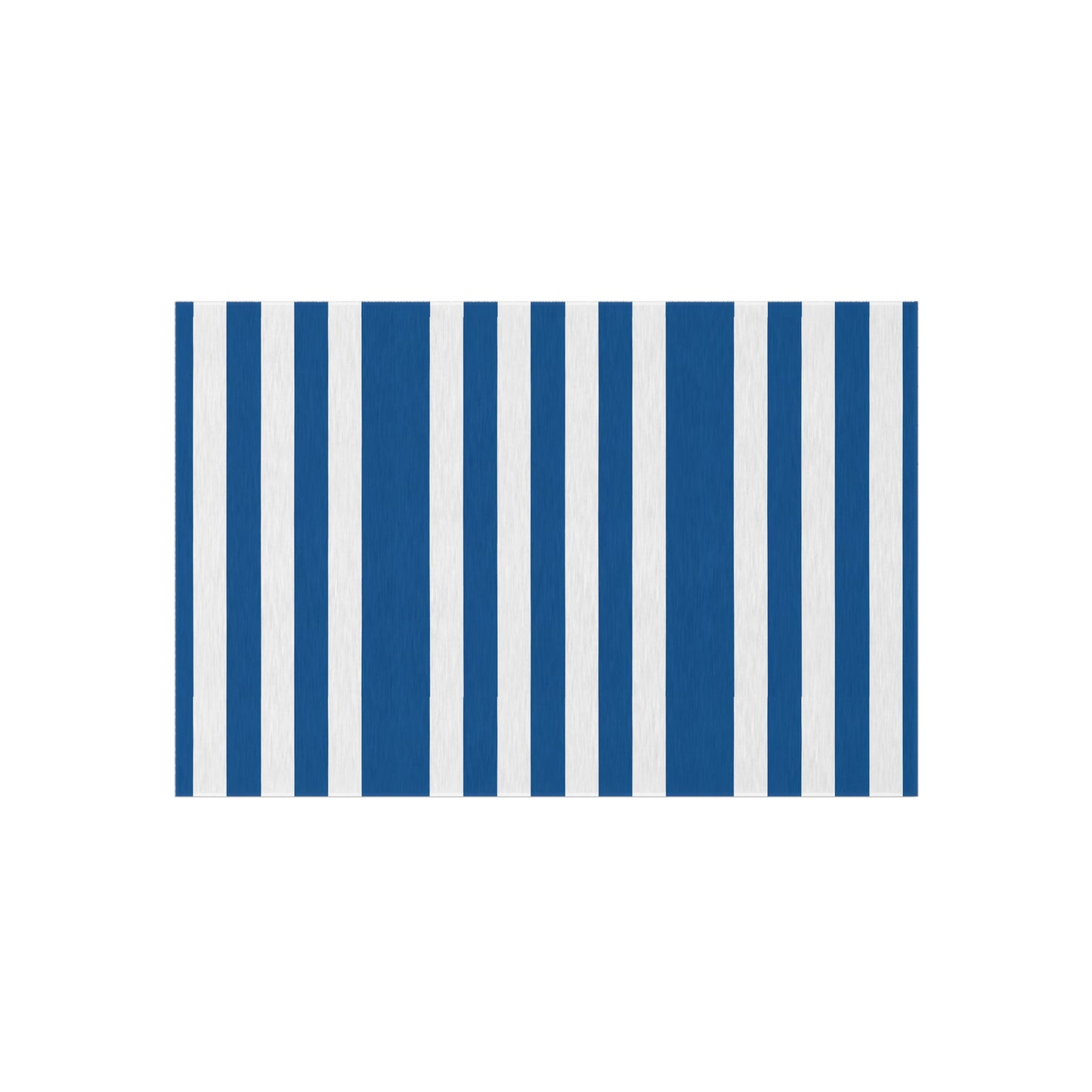 Nautical Blue Stripe Outdoor/Indoor Rug | Reversible Patio Mat