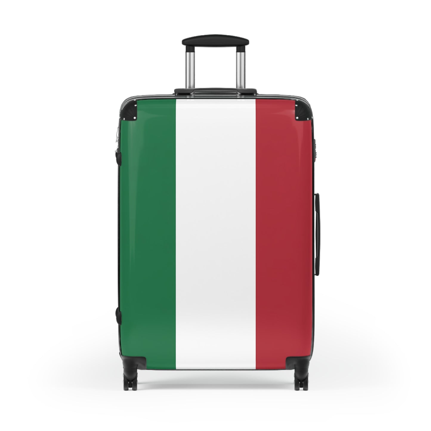 Italian Flag Suitcase | Green White Red Luggage, Travel Spinner