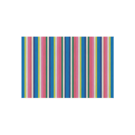 Colorful Stripe Pattern Outdoor/Indoor Rug | Waterproof Patio Mat