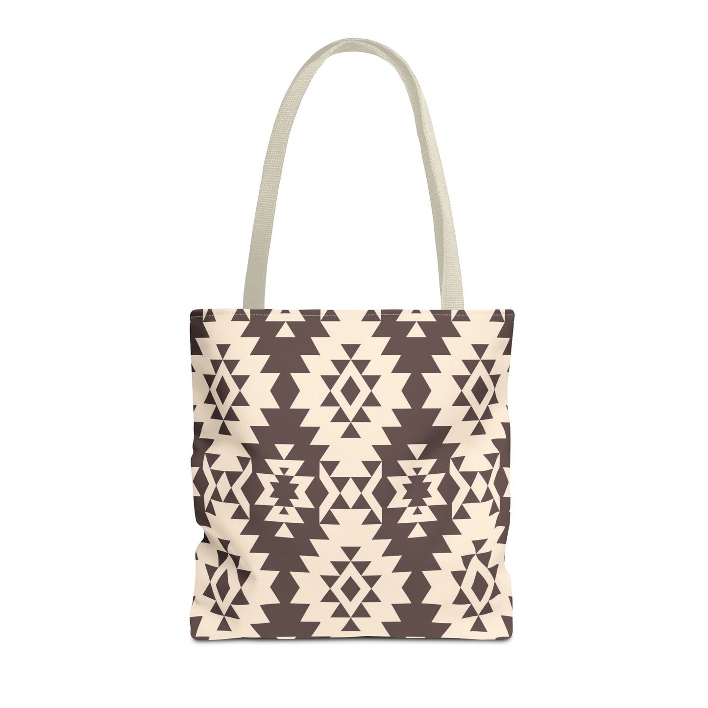 Chic Brown Geometric Tote Bag, Ethnic Pattern Bag, Eco-Friendly Shopping Bag, Boho Style Carryall, Trendy Gift , Southwestern Pattern Bag