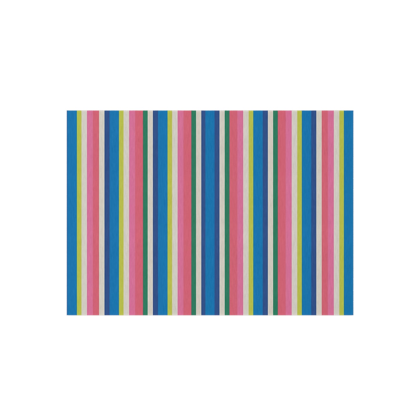 Colorful Stripe Pattern Outdoor/Indoor Rug | Waterproof Patio Mat