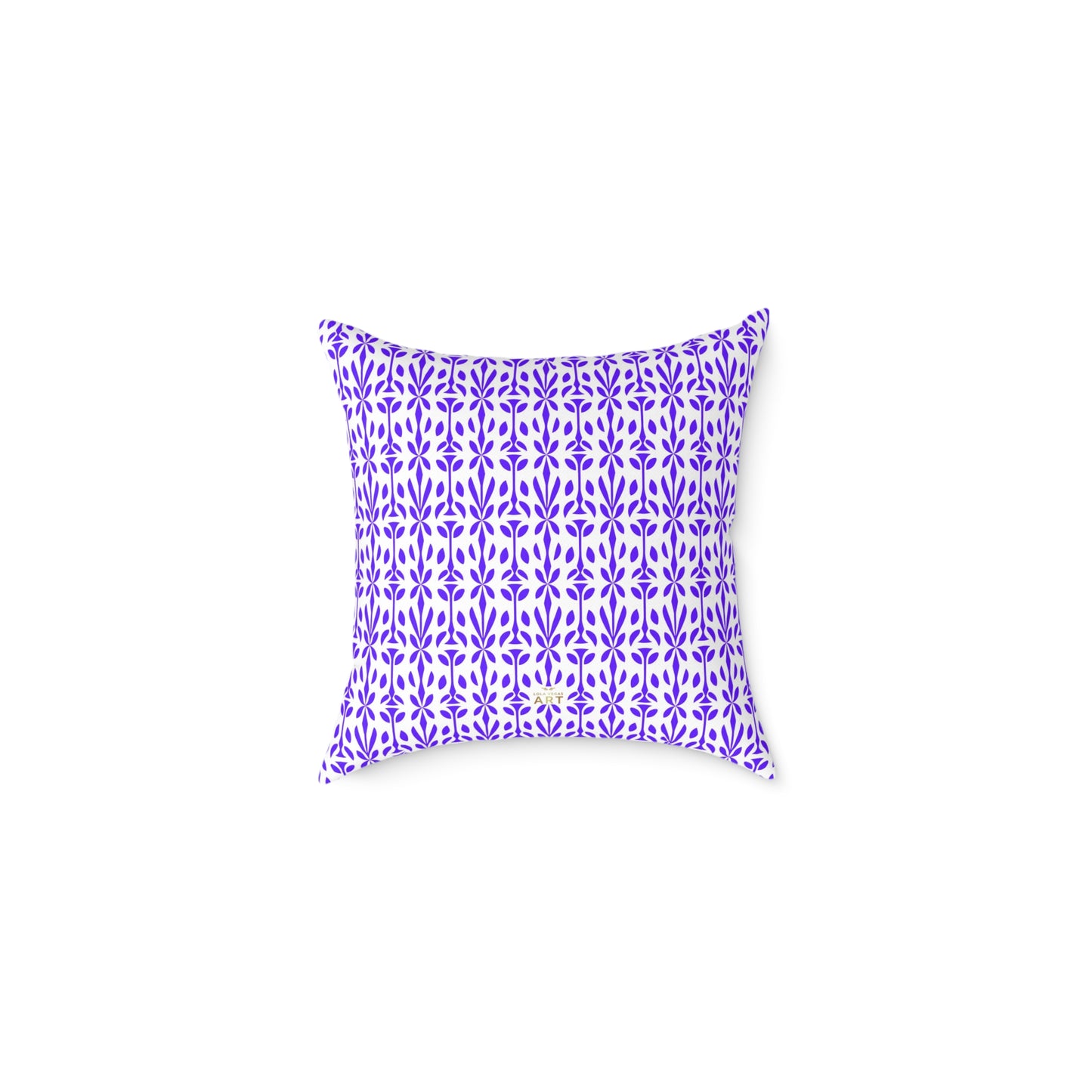 Purple Floral Tile Pattern Pillow | Geometric Boho Throw Pillow, Gift for Her, Decorative Throw Cushion, Boho Decor, Living Room Accent