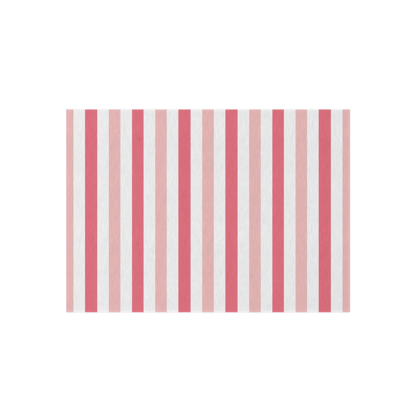 Light Pink Medium Pink and White Stripe Outdoor/Indoor Rug | Patio Mat