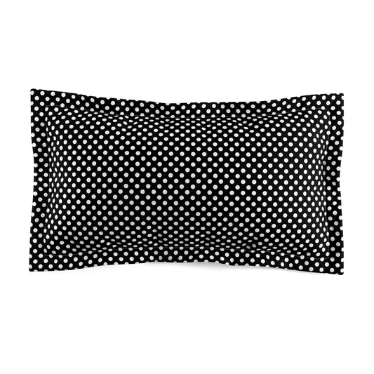 Black and White Polka Dot Pillow Sham | Polka Dot Pillowcase
