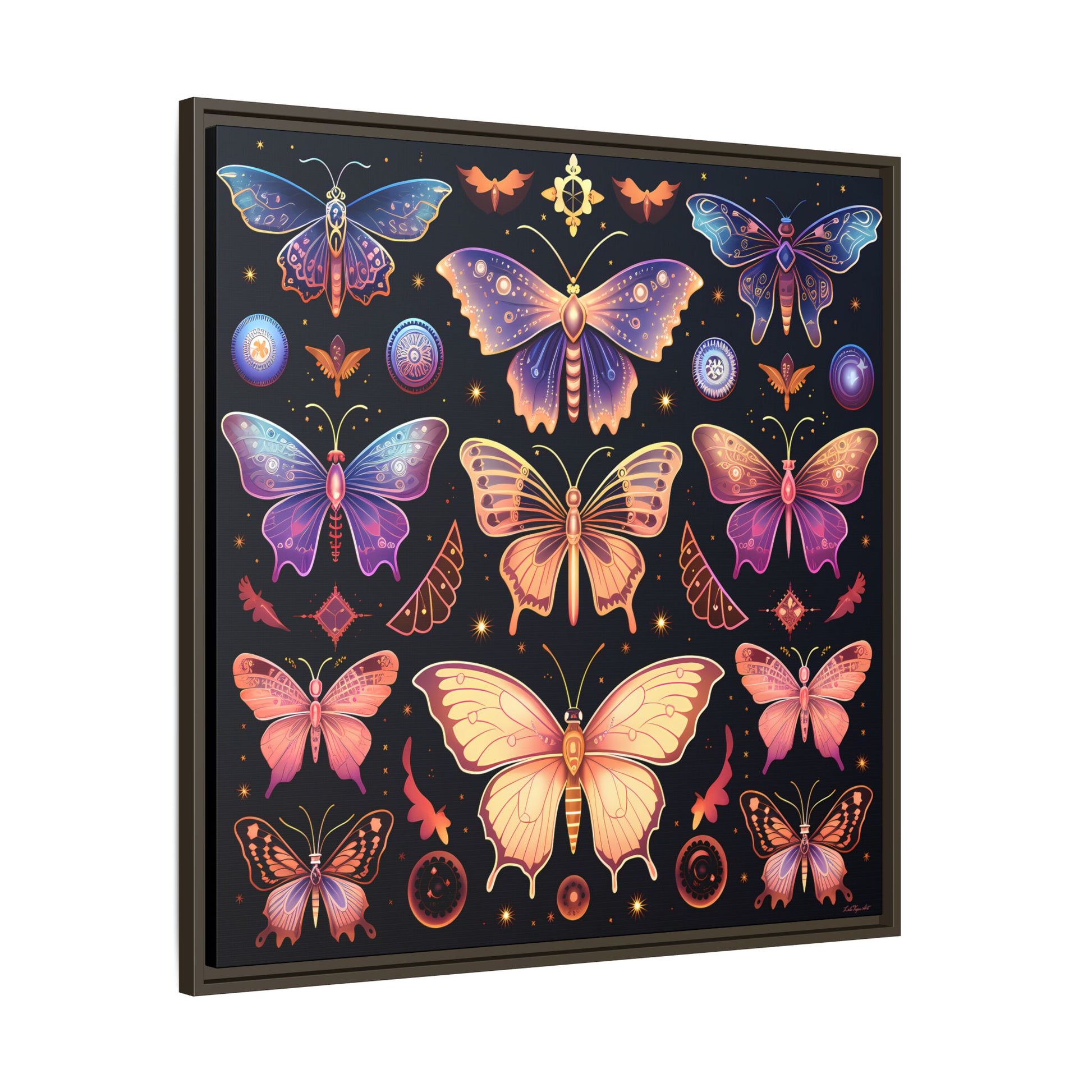 Colorful Butterfly Art Print, Framed Wall Decor, Butterfly Lover Gift, Nature Wall Art, Feminine Home Decor, Unique Birthday Gift - LOLA VEGAS ART