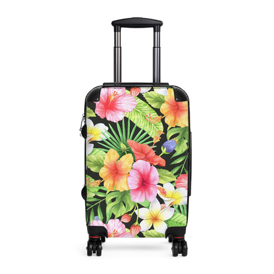 Tropical Hibiscus Floral Suitcase | Luggage Travel Accessory