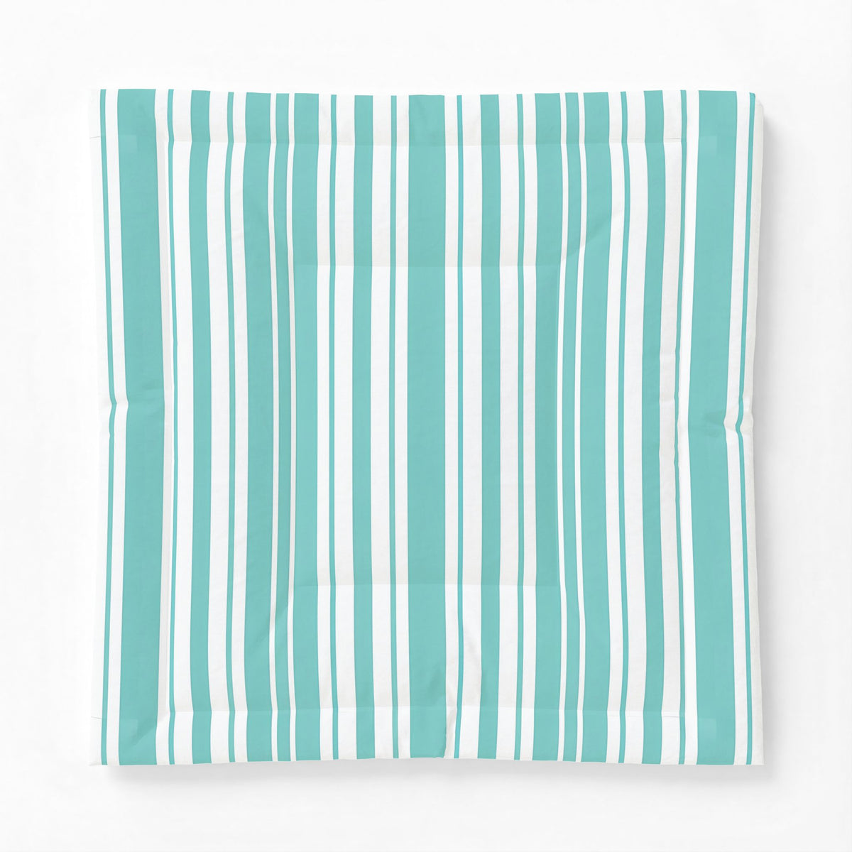Aqua Vertical Stripes Comforter | Teal White Striped Comforter