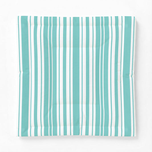 Aqua Vertical Stripes Comforter | Teal White Striped Comforter