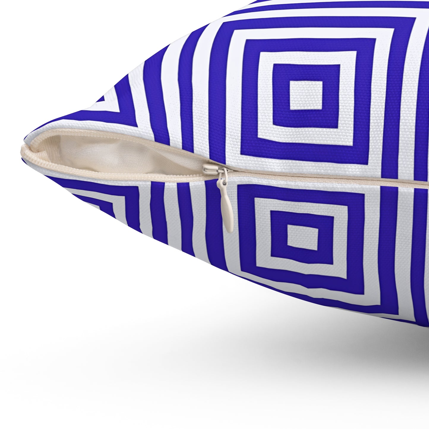 Blue Modern Geometric Pillow, Stylish Home Decor, Unique Gift, Living Room Accent, Couch Pillow, Throw Pillow - LOLA VEGAS ART