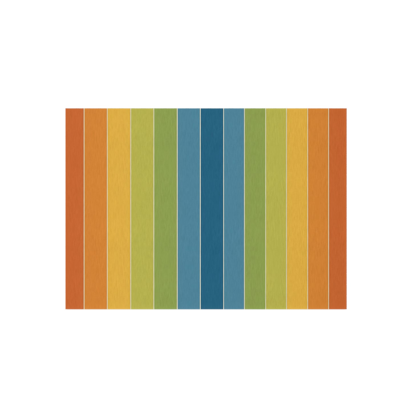 Rainbow Striped Outdoor/Indoor Rug | Colorful Patio Mat