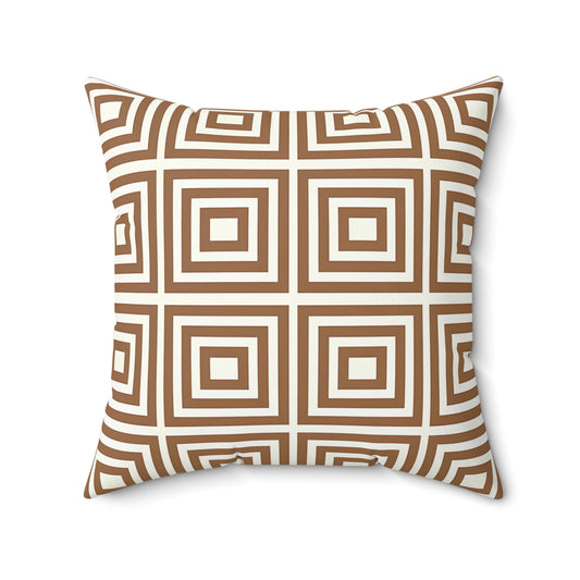 Chic Geometric Square Pillow, Modern Home Decor, Throw Pillow for Cozy Living Spaces, Ideal for Gifts, Home Styling