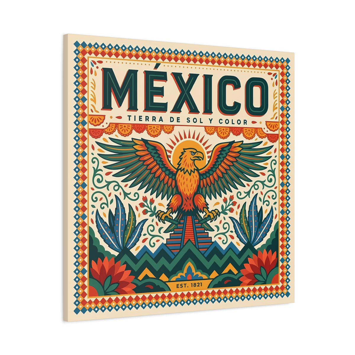 Mexico Eagle Canvas | Matte Stretched Wall Art