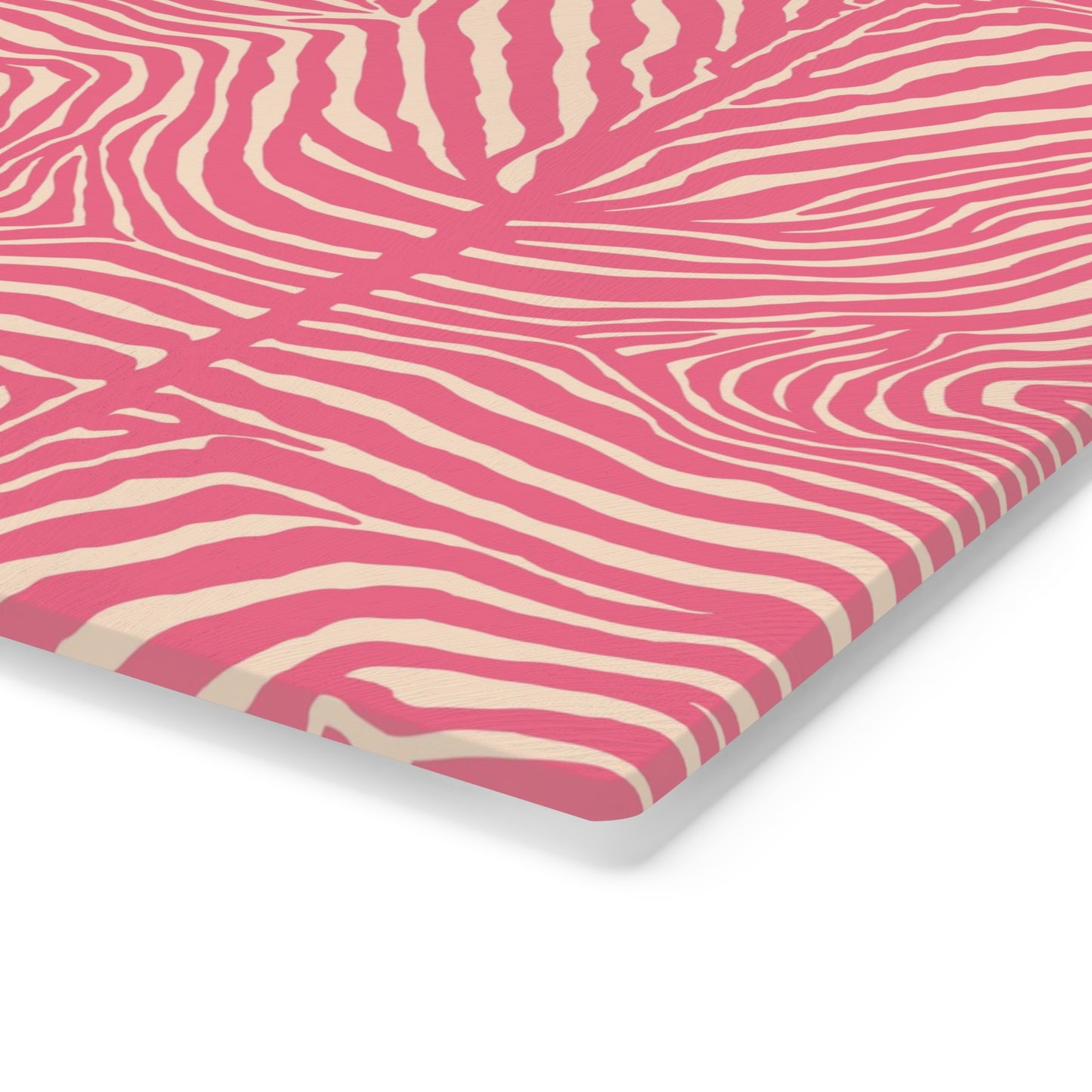Stylish Pink Zebra Cutting Board - Fun Kitchen Decor, Gift for Chefs, Housewarming, Unique Cooking Essential, Trendy Kitchenware - LOLA VEGAS ART