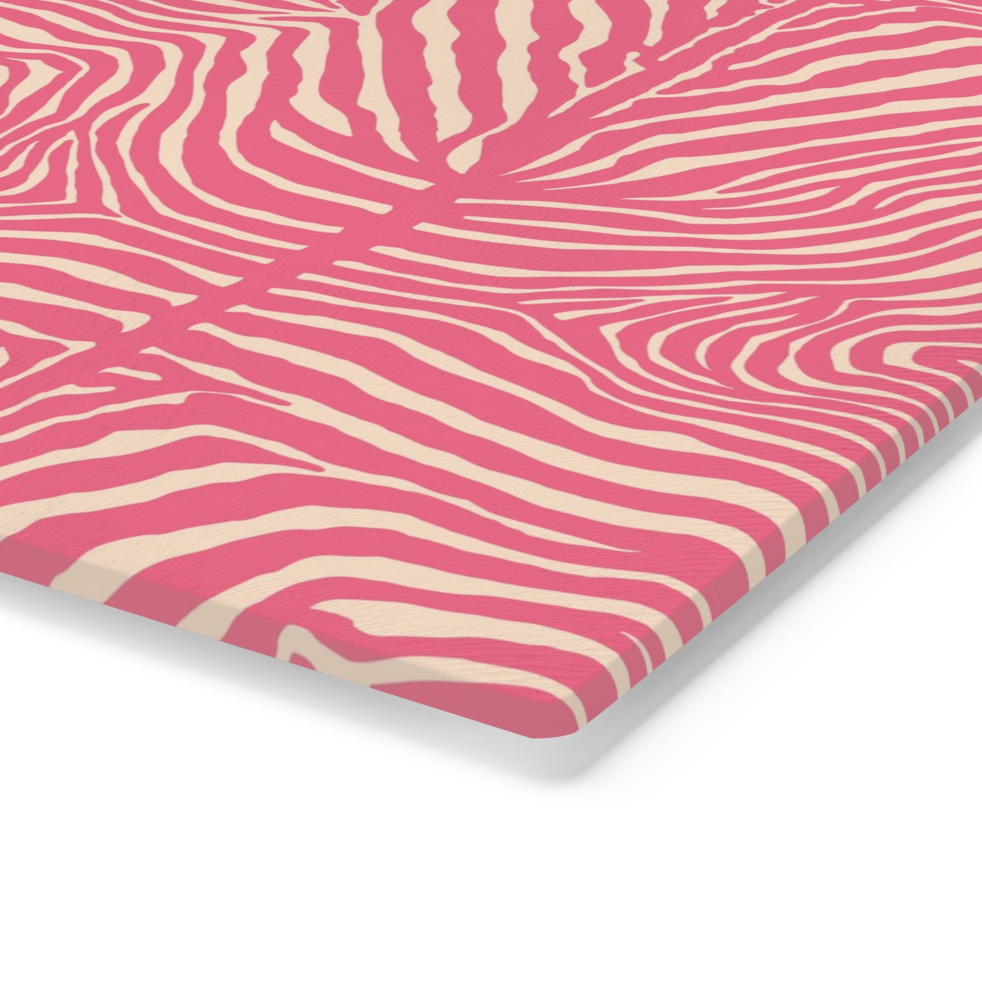 Stylish Pink Zebra Cutting Board - Fun Kitchen Decor, Gift for Chefs, Housewarming, Unique Cooking Essential, Trendy Kitchenware - LOLA VEGAS ART
