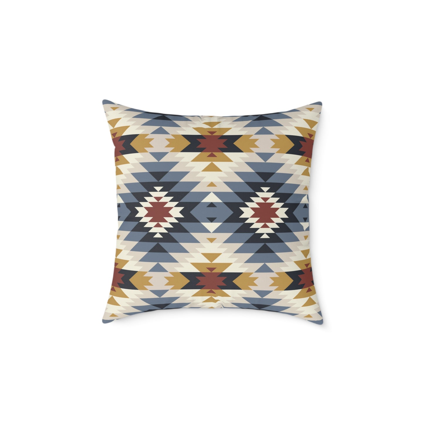 Southwestern Aztec Geometric Square Pillow | Canvas Pillow
