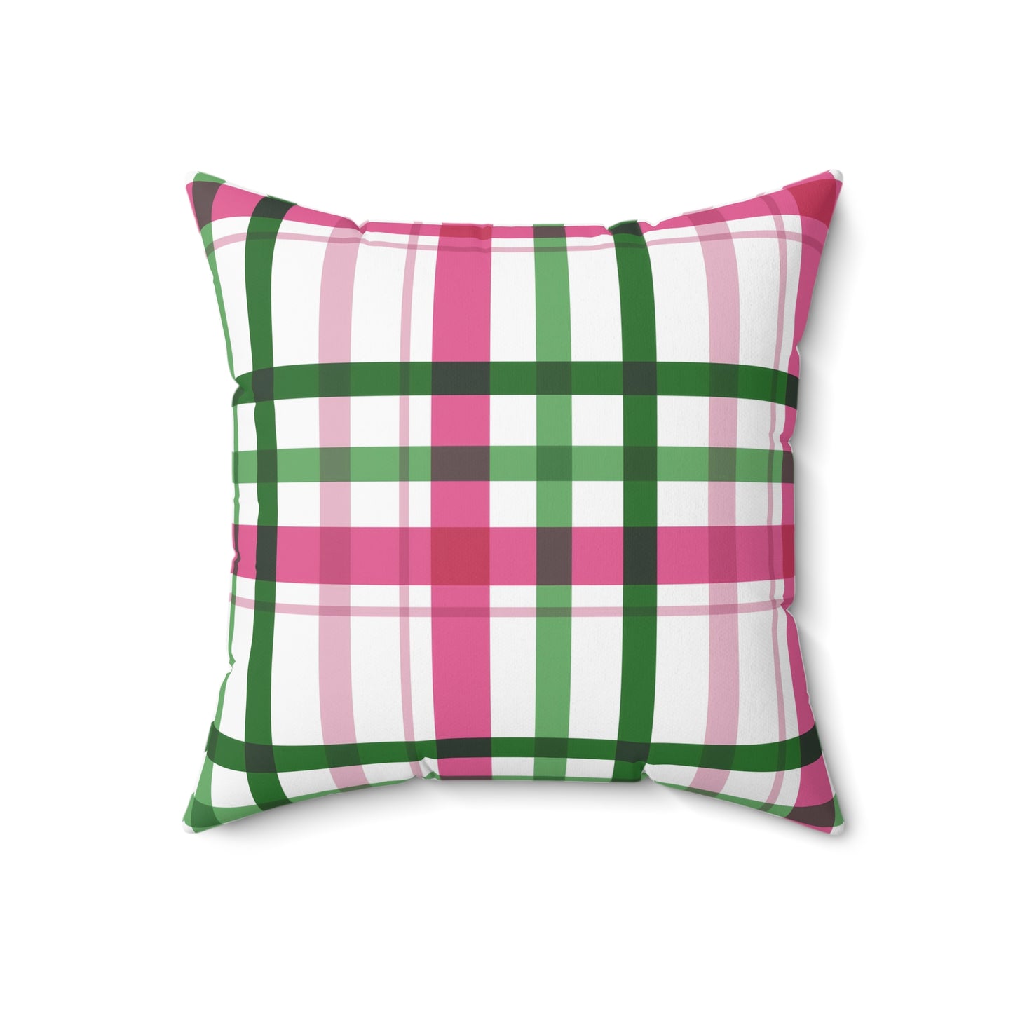 Summer Throw Pillow, Coastal Home Decor, Preppy Home Decor, Plaid Decorative Cushion, Gift for Friends