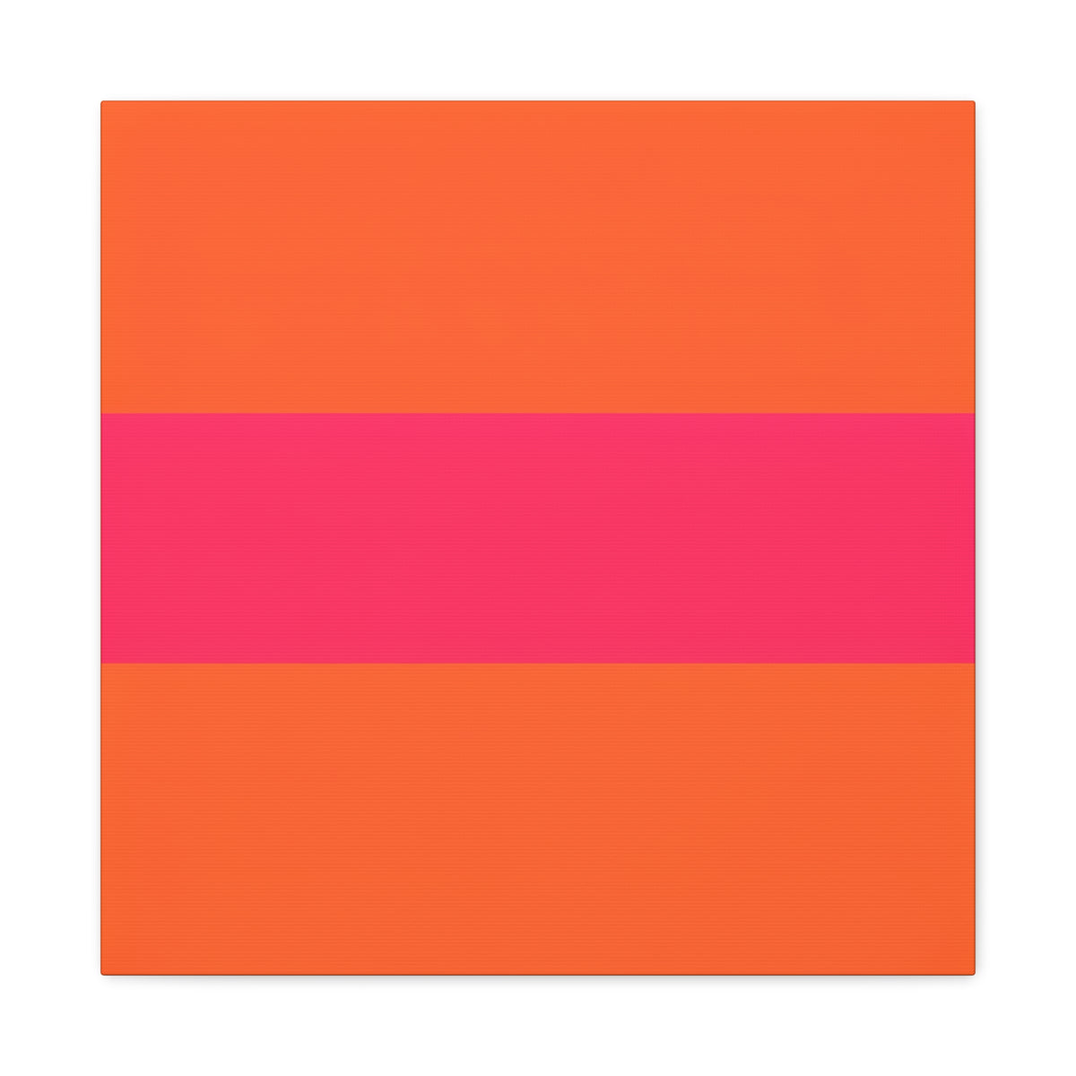 Copy of Bold Pink Stripe Orange Canvas Wall Art