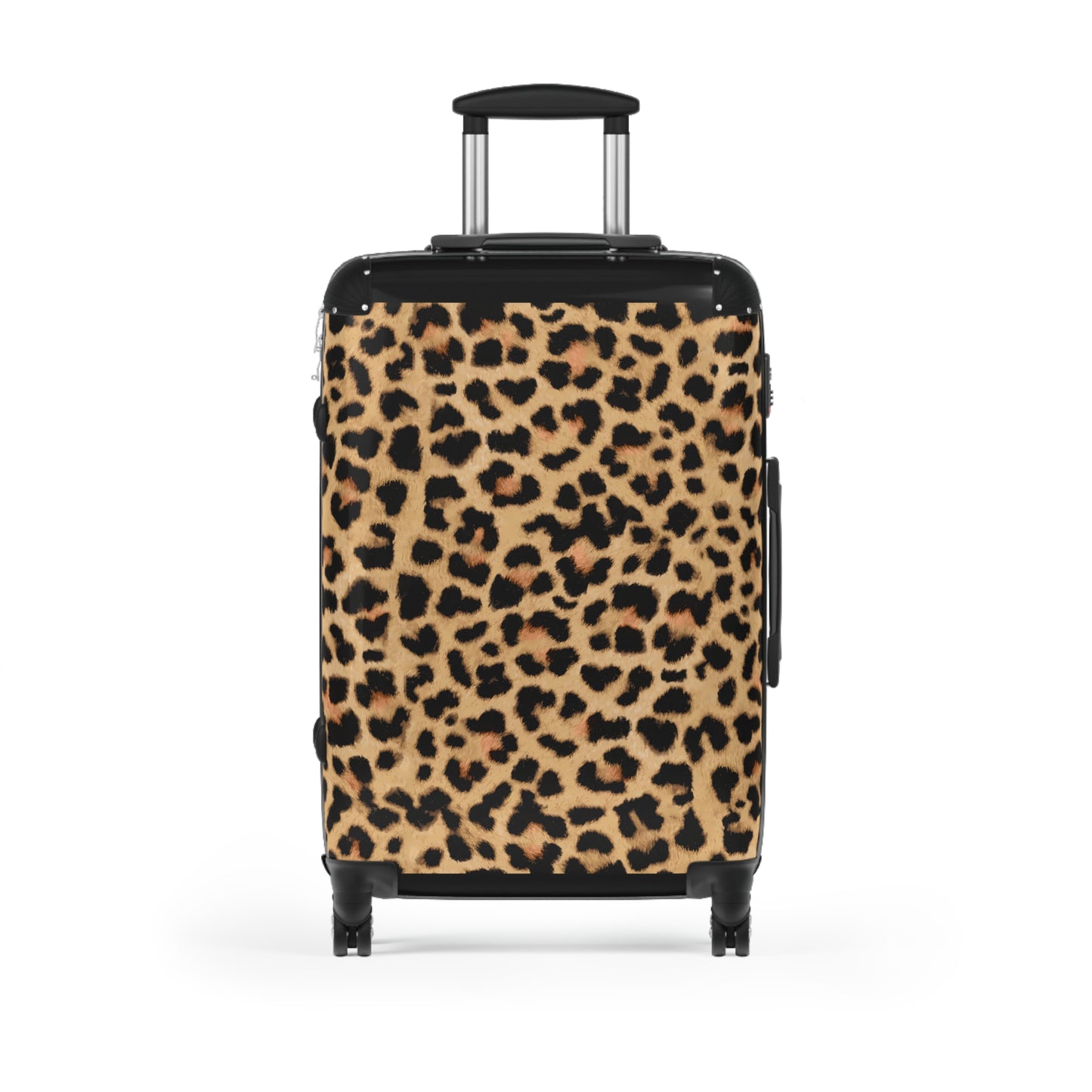 Leopard Print Suitcases in three sizes.