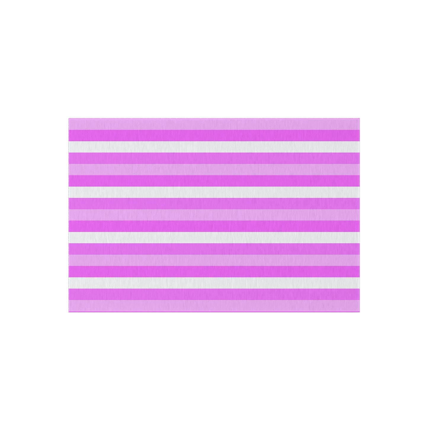 Pink and White Stripes Outdoor/Indoor Rug | Patio Mat, Poolside Striped Rug