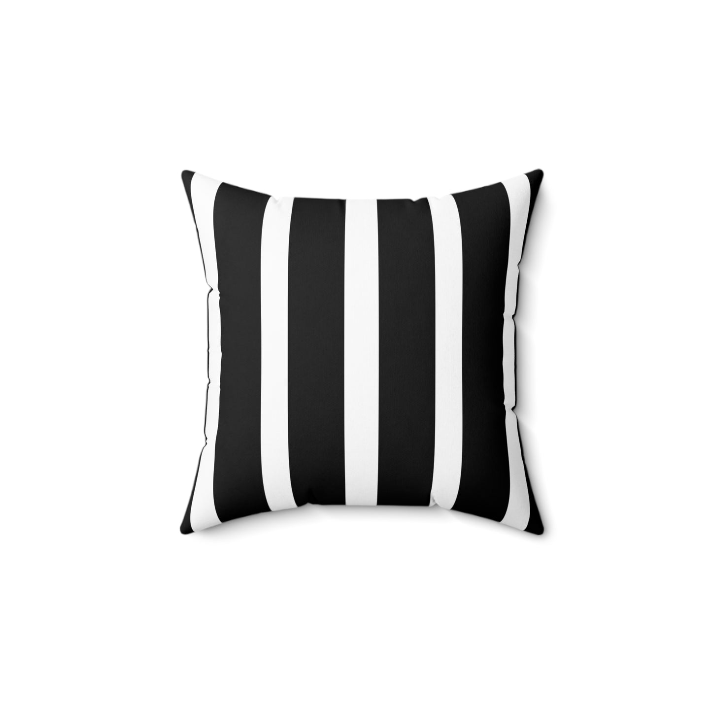 Hollywood Regency Spun Polyester Square Pillow - Black and White Striped Classy Decor, Elegant Cushion Cover, Modern Home Accent, Stylish