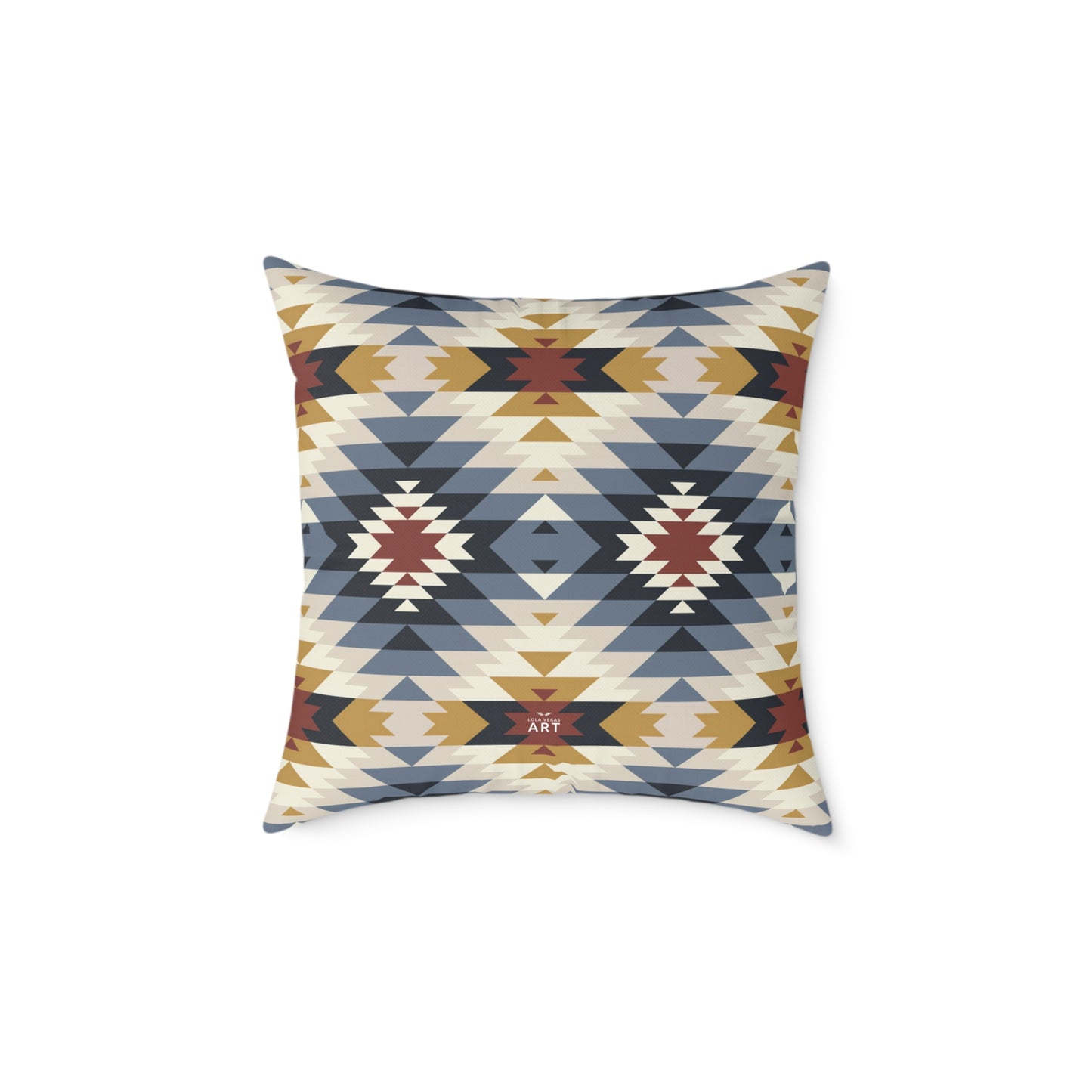 Southwestern Aztec Geometric Square Pillow | Canvas Pillow