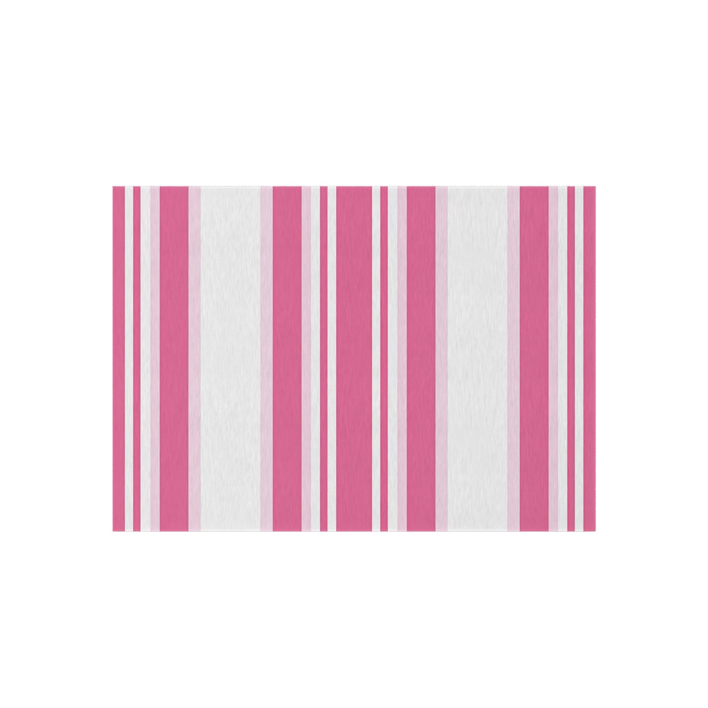 Pink Striped Pattern Outdoor/Indoor Rug | Patio Mat, Weather-Resistant