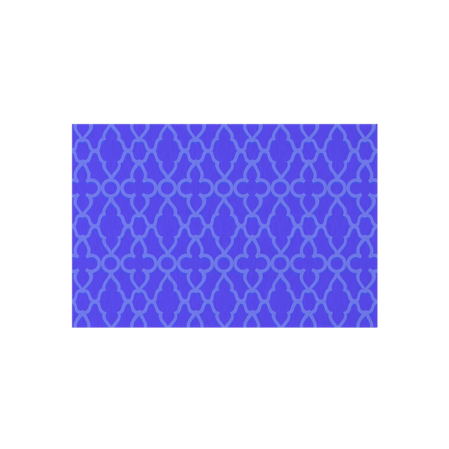 Purple Trellis Pattern Outdoor/Indoor Rug | Geometric Patio Mat