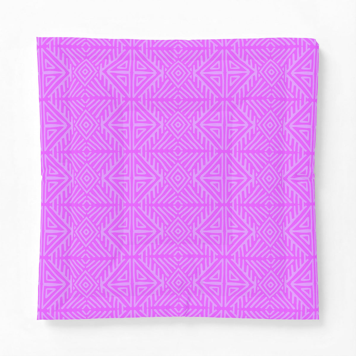 Geometric Triangle Pattern Cotton Comforter | Pink Purple Tribal Design