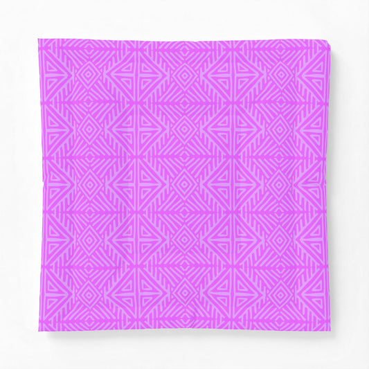 Geometric Triangle Pattern Cotton Comforter | Pink Purple Tribal Design