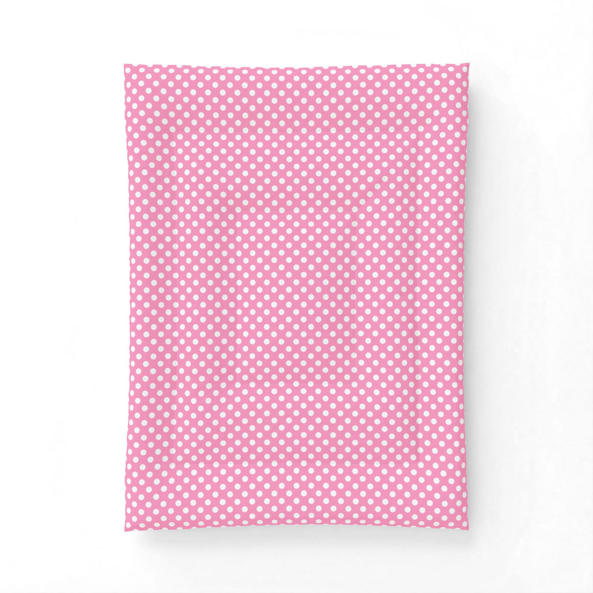 Pink White Polka Dot Cotton Comforter | White Dot Bedding, Kids Room Throw