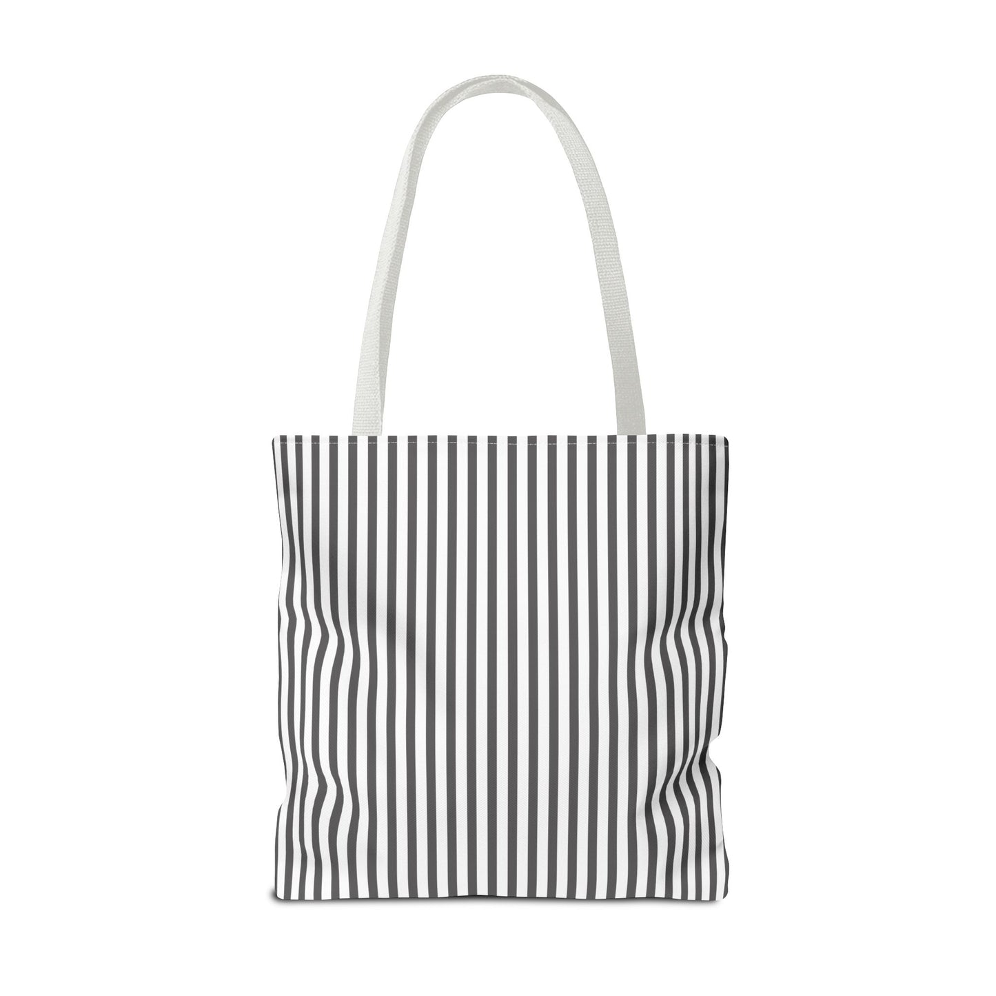 Stylish Gray Stripe Tote Bag, Casual Shopping Bag, Eco-Friendly Canvas Tote, Beach Bag, Reusable Grocery Sack, Casual Tote Bag