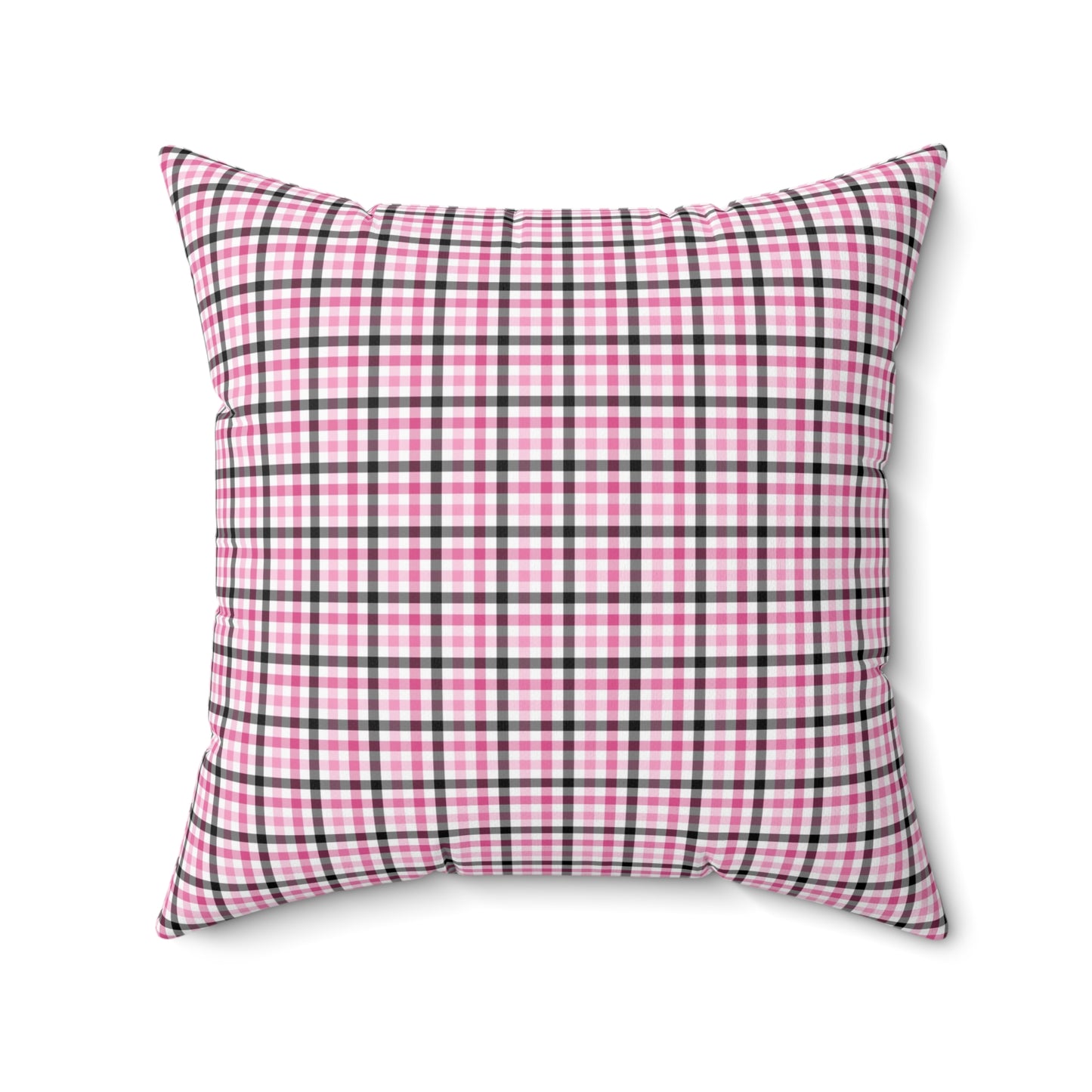 Chic Plaid Square Pillow, Cozy Home Decor, Modern Accent Cushion, Gift for Her, Spring Decor, Decorative Throw Pillow, Cottagecore