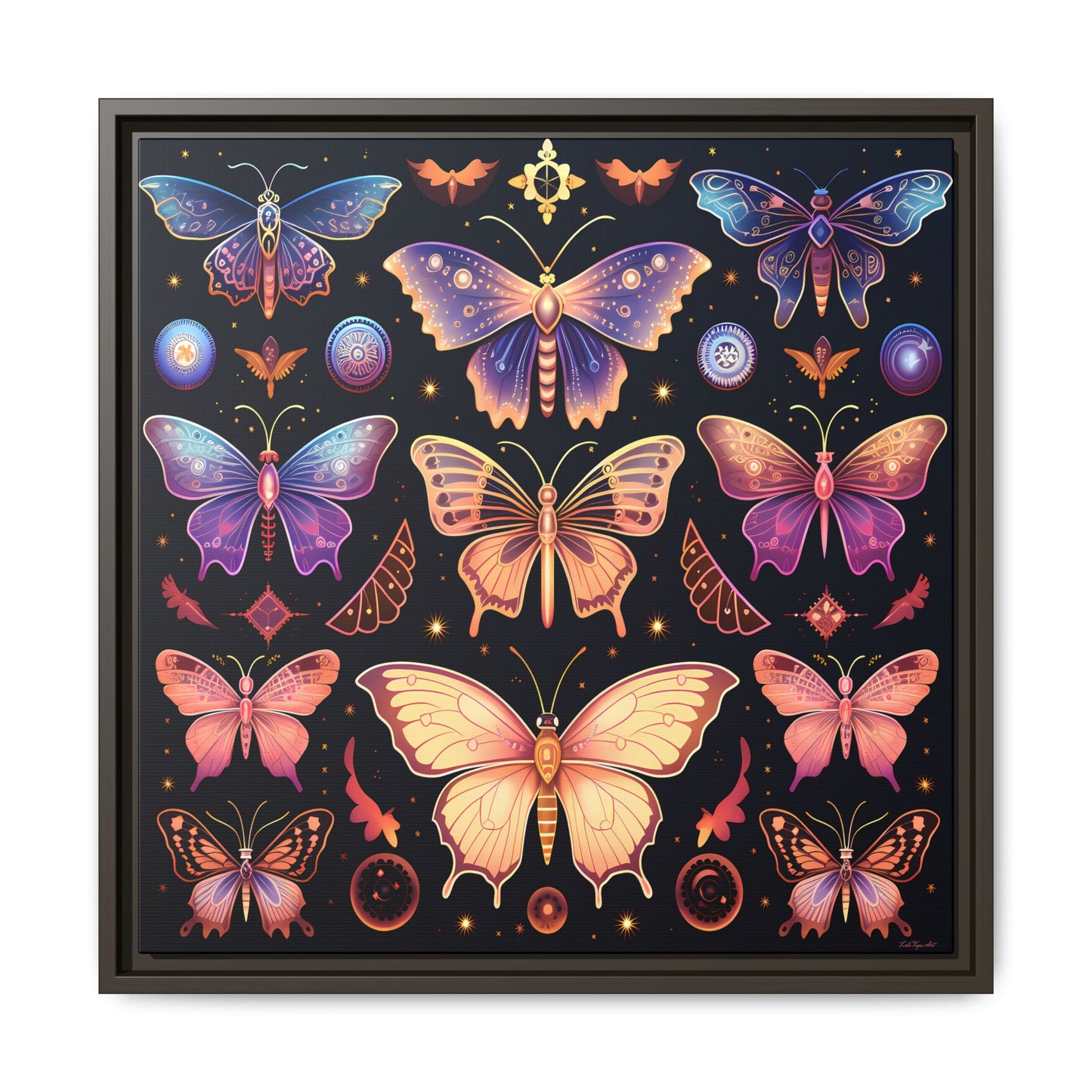 Colorful Butterfly Art Print, Framed Wall Decor, Butterfly Lover Gift, Nature Wall Art, Feminine Home Decor, Unique Birthday Gift - LOLA VEGAS ART