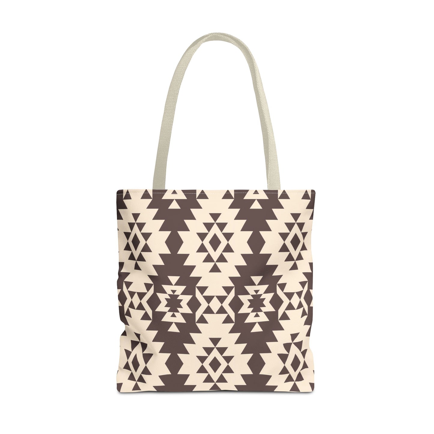 Chic Brown Geometric Tote Bag, Ethnic Pattern Bag, Eco-Friendly Shopping Bag, Boho Style Carryall, Trendy Gift , Southwestern Pattern Bag