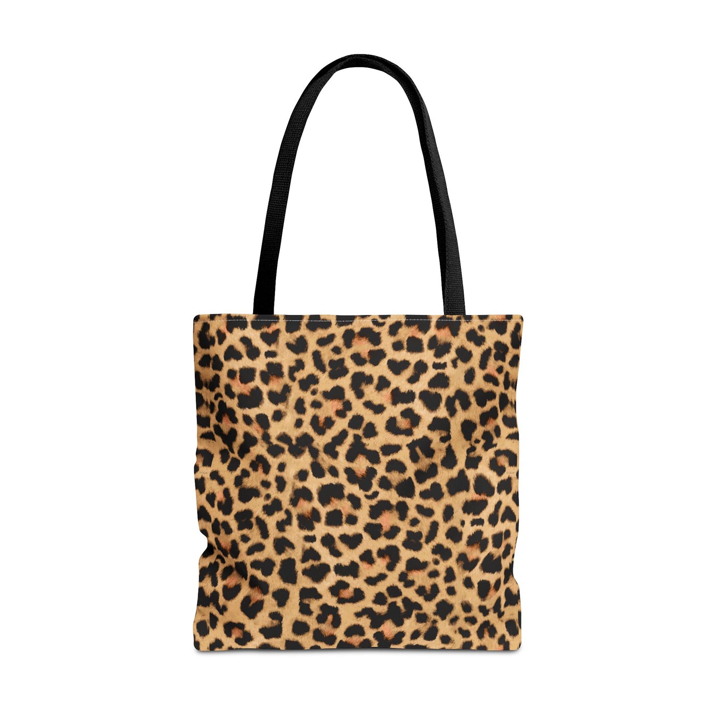 Leopard Print Tote Bag - Trendy and Chic Handbag in Three Sizes, Animal Print Shoulder Bag, Stylish Carryall, Black Handle Purse,