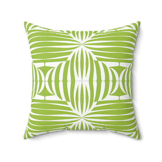 Lush Green Decorative Pillow, Modern Accent Cushion, Eco-Friendly Home Decor, Tropical Vibes, Gift for Nature Lovers