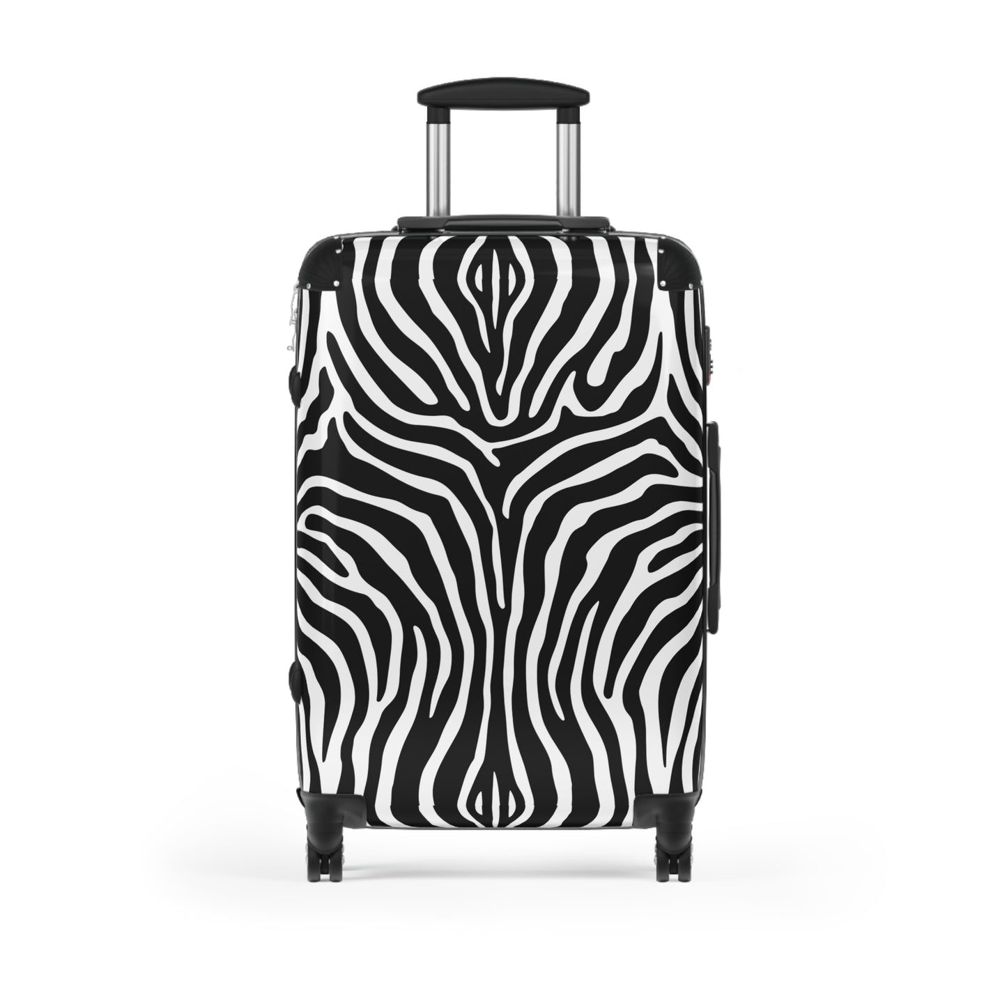 Zebra Stripe Pattern Suitcase | Rolling Luggage