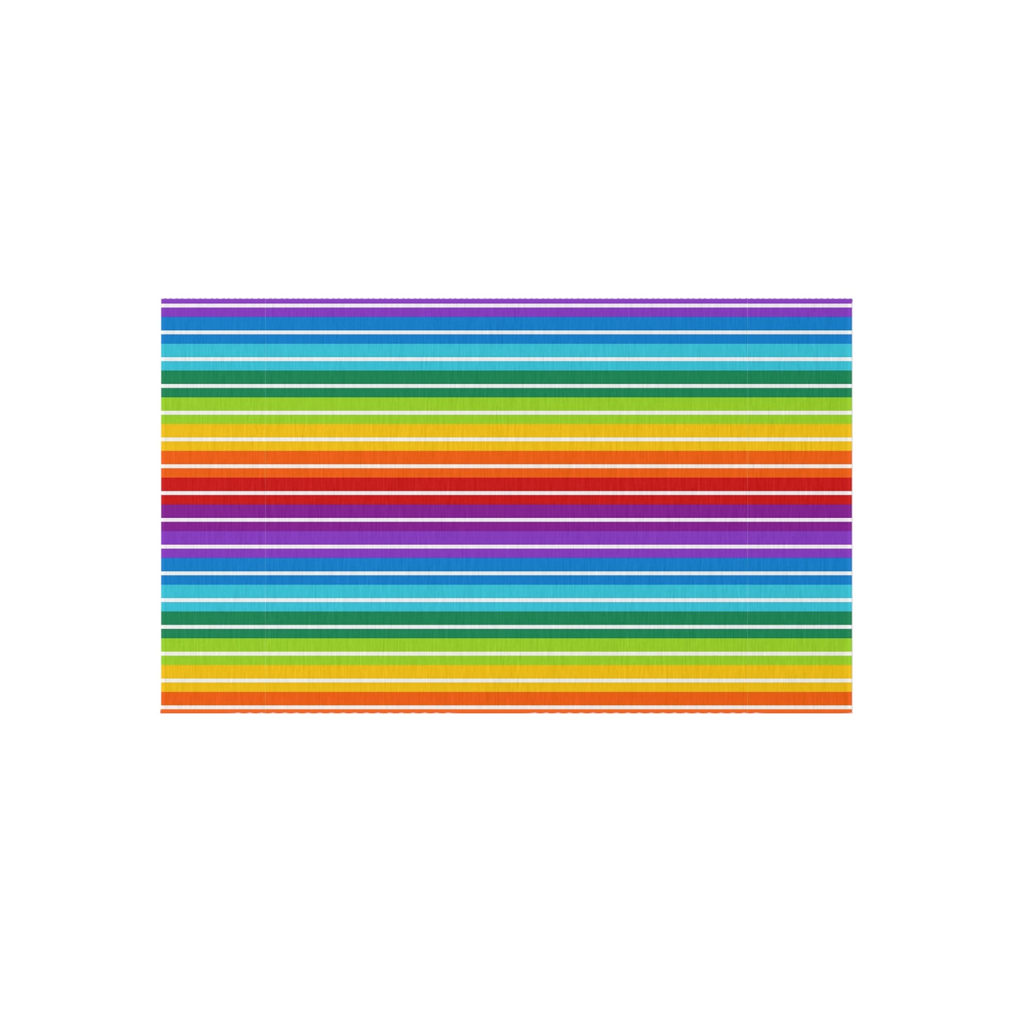 Rainbow Gay Pride Stripes Outdoor/Indoor Rug | Colorful Patio Mat