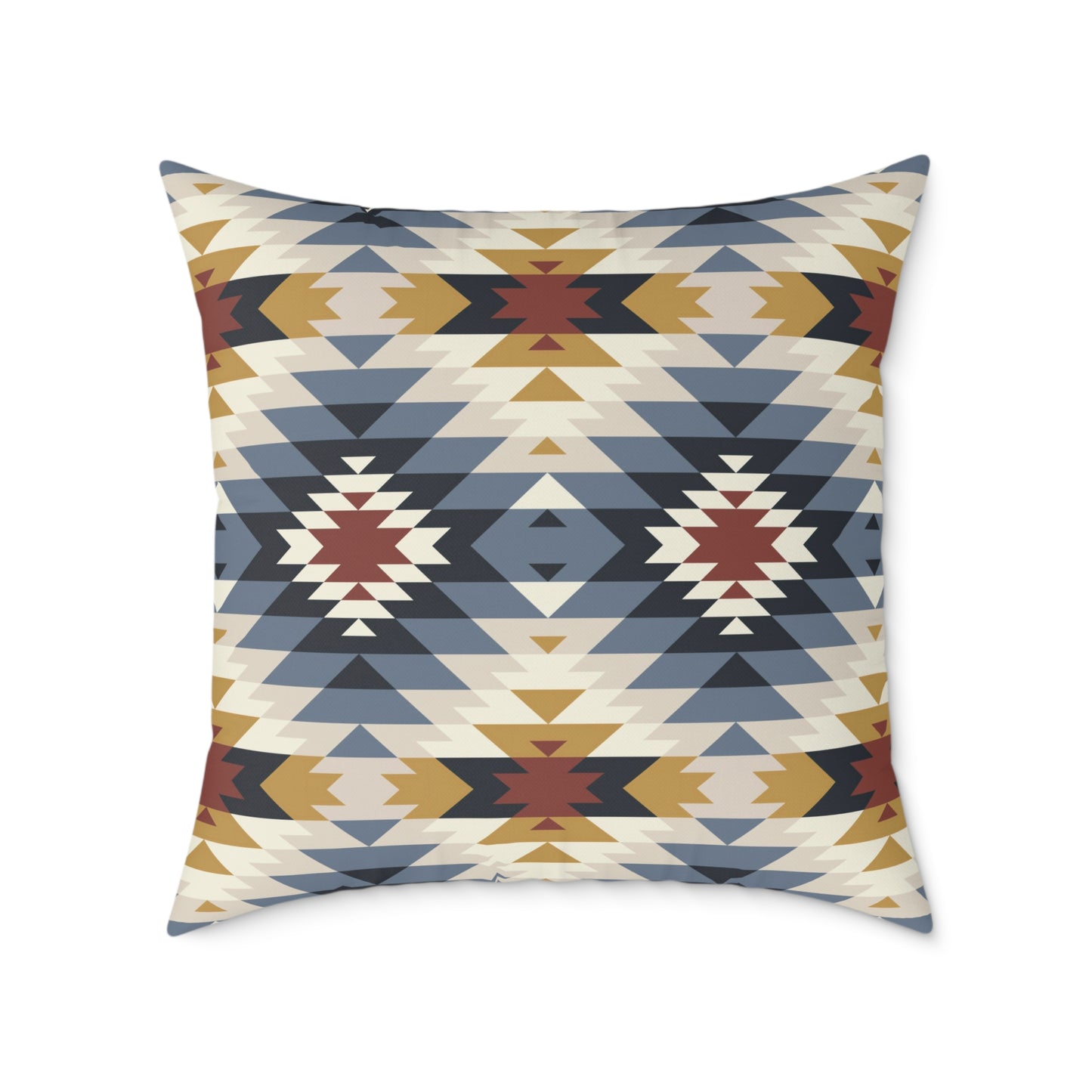 Southwestern Aztec Geometric Square Pillow | Canvas Pillow