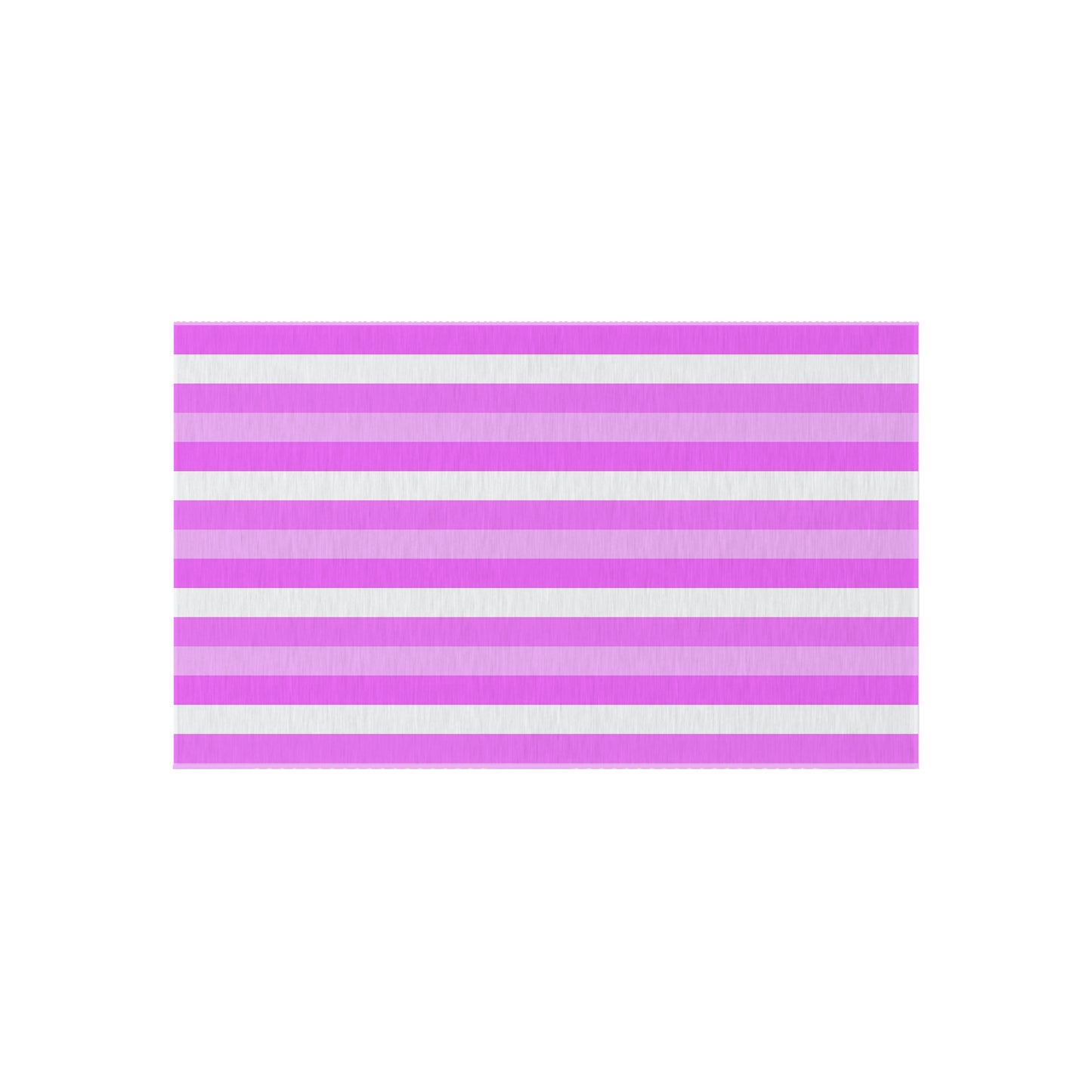 Pink and White Stripes Outdoor/Indoor Rug | Patio Mat, Poolside Striped Rug