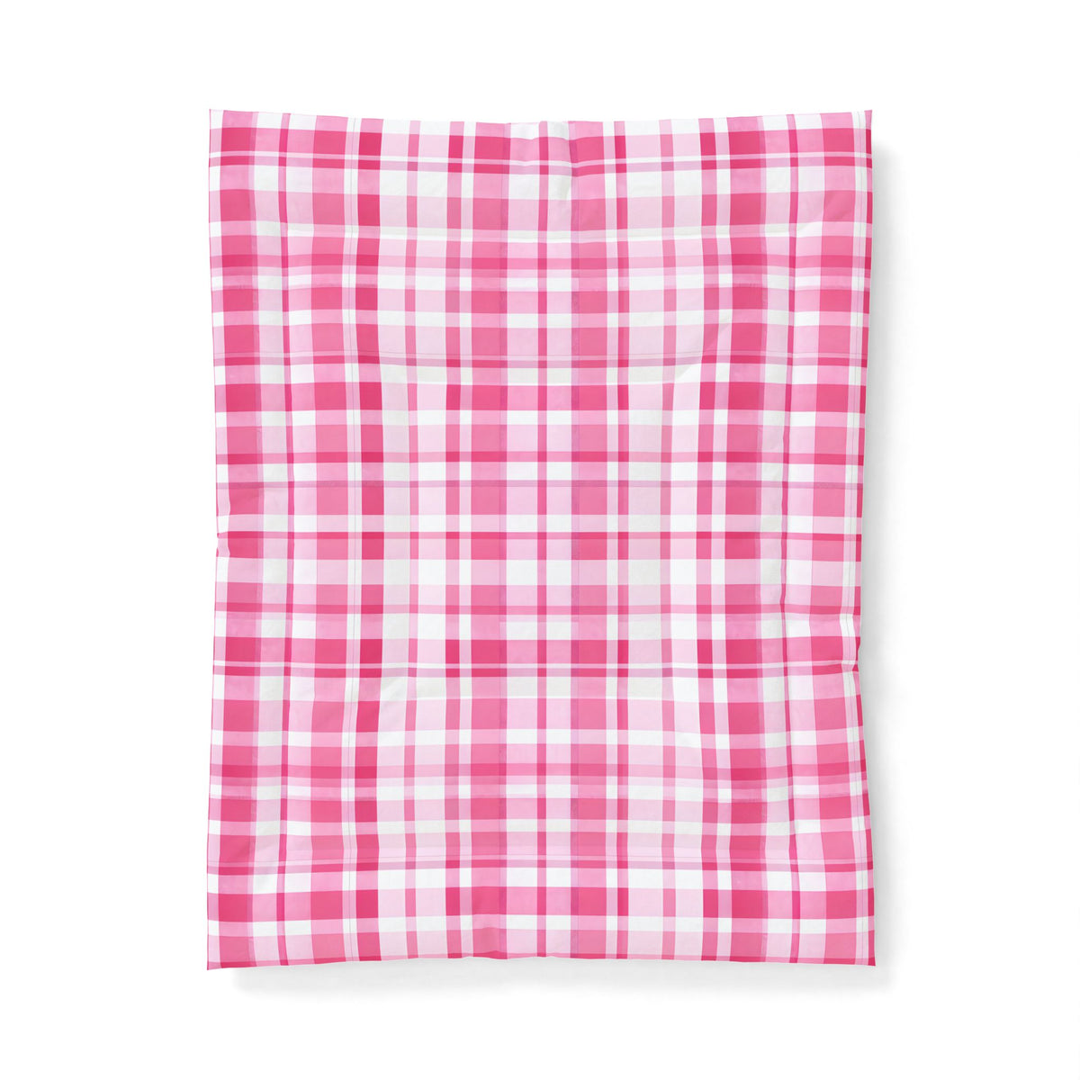 Pink Plaid Comforter | Pink Buffalo Check Bedding, Cozy Bedroom Throw