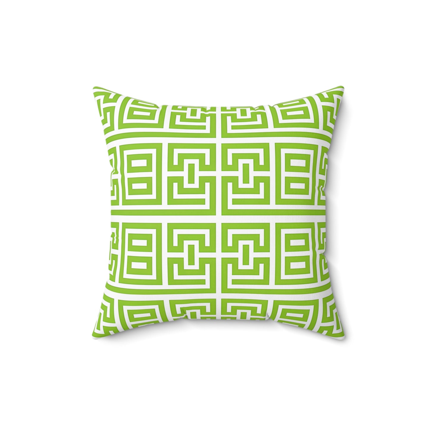 Lively Geometric Patterned Square Pillow, Stylish Accent Cushion for Home Decor, Modern Throw Pillow, Gift for Housewarming, Spring Decor
