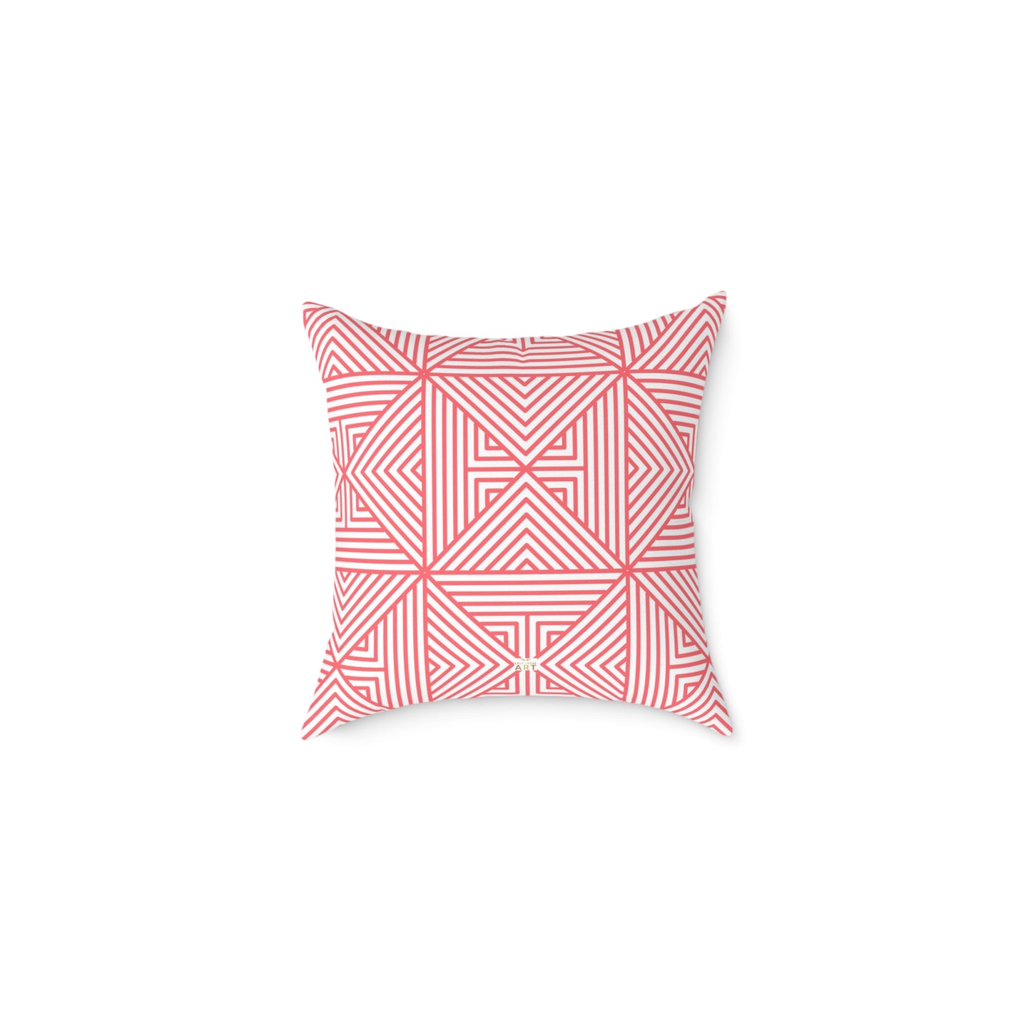 Geometric Coral Maze Pattern Pillow | Square Throw Pillow, Modern Home Decor, Accent Cushion, Stylish Gift, Couch Pillow, Boho Pillow