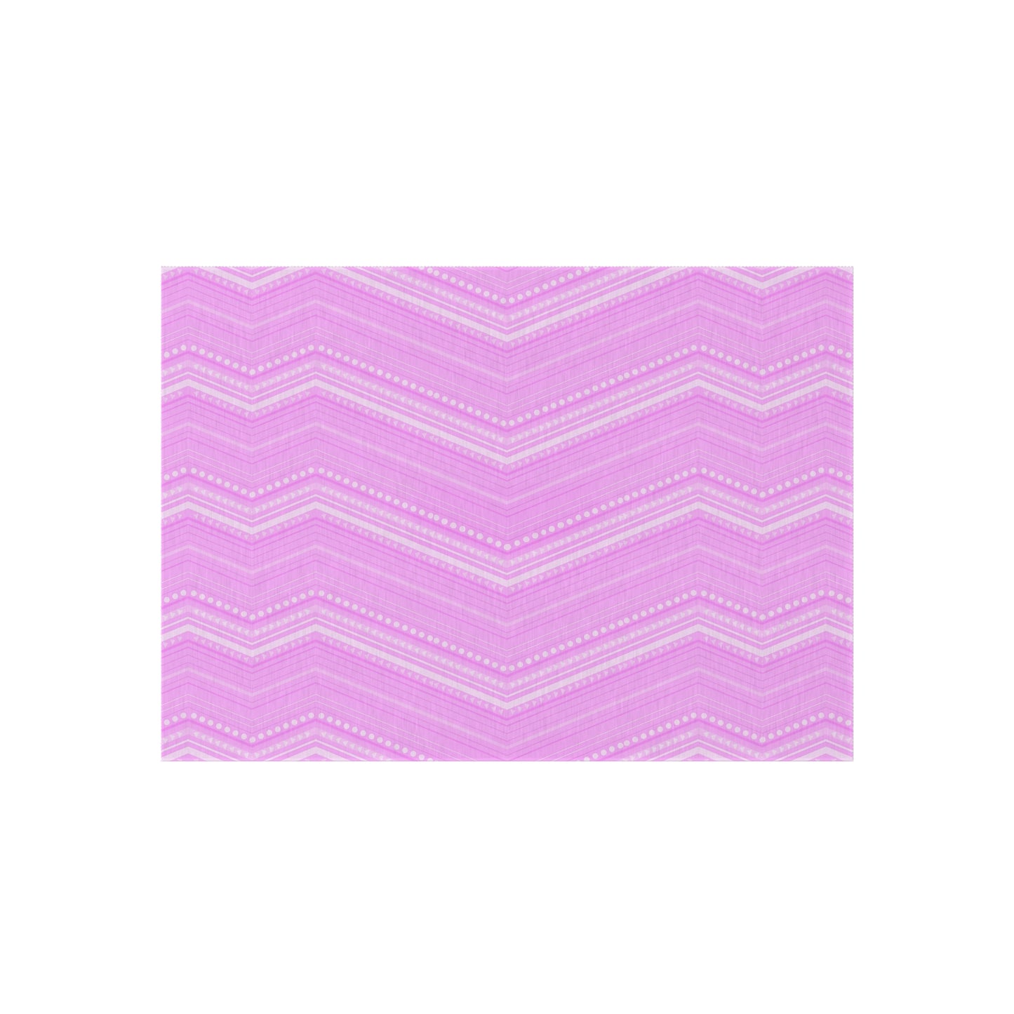Pink Chevron Pattern Outdoor/Indoor Rug | Zigzag Patio Mat