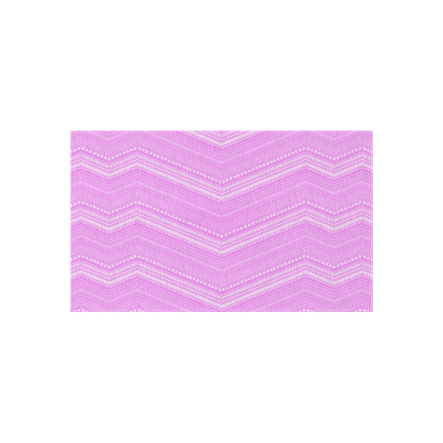 Pink Chevron Pattern Outdoor/Indoor Rug | Zigzag Patio Mat